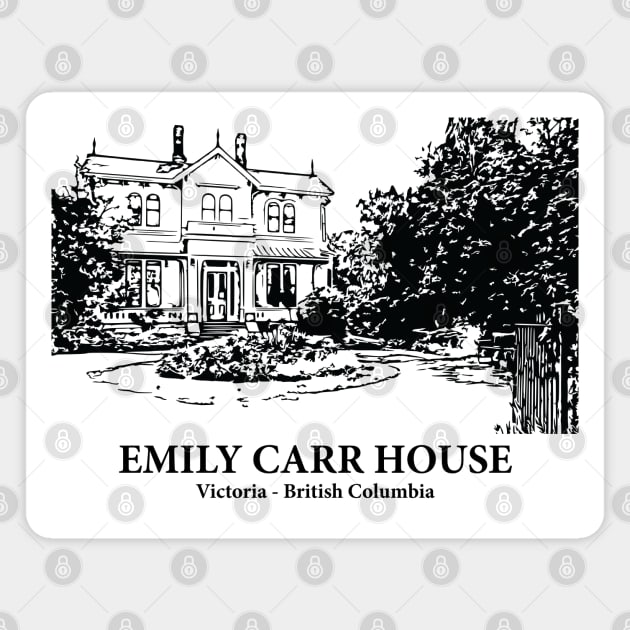 Emily Carr House - Victoria BC Magnet by Lakeric